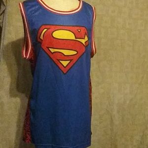 Super cute Superman sleeveless shirt/dress.